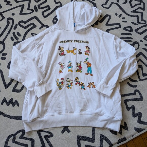 Tokyo Disney Resort 2023 Hoodie Disney Friends White Size LL - Picture 4 of 10